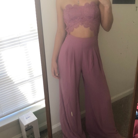 Last one (Medium) Fashion Nova Mauve Jumpsuit - Picture 5 of 6